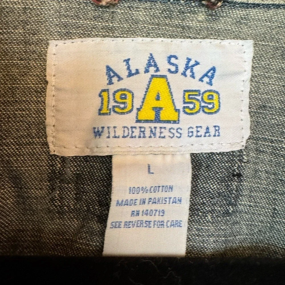 Alaska 1959 Jean Jacket Wilderness Gear Denim Large Cockers Sportswear Sharp